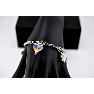 Vintage 2002 Olympics Salt Lake City Enameled Charm Bracelet